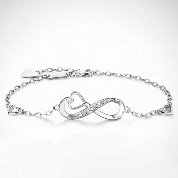 Pulsera de corazón infinito