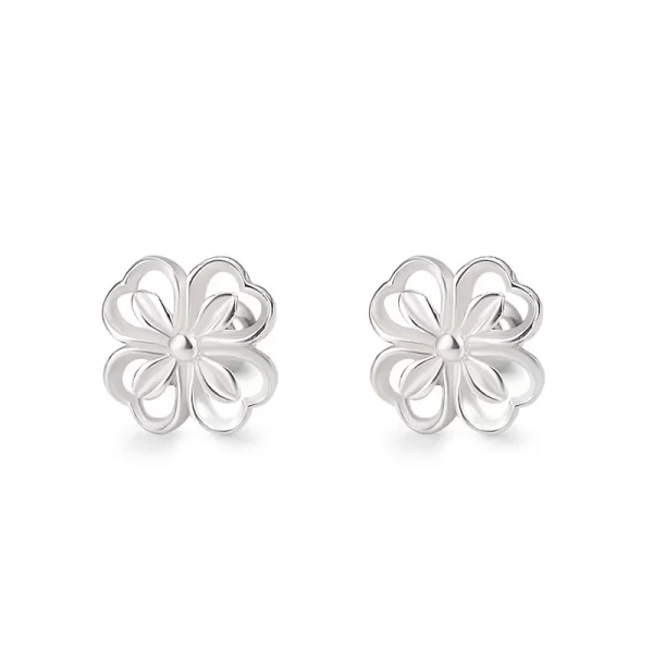 Pendientes de plata con forma de flor